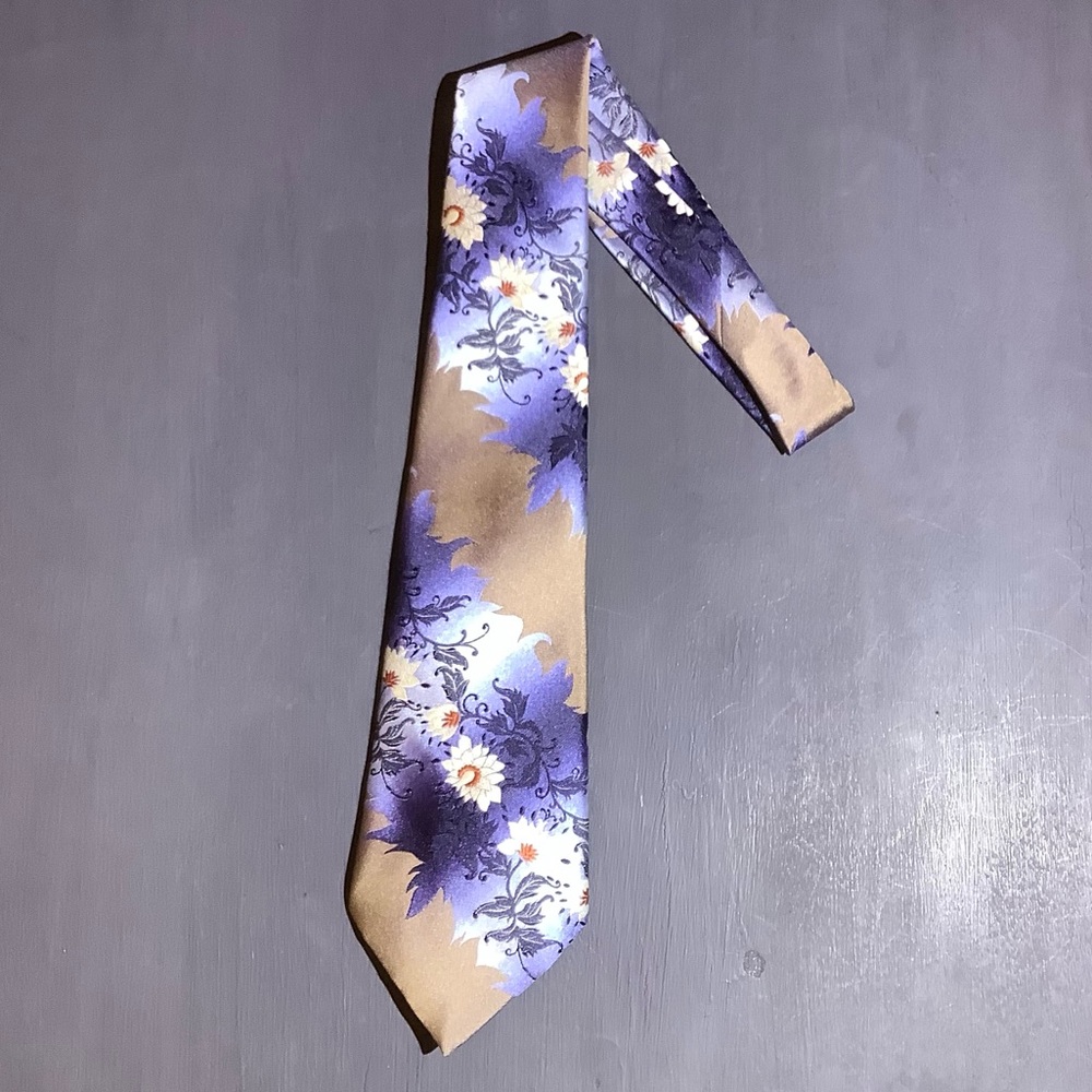 Vintage Wemlon by Wembley 1970s Polyester 4” Wide Tie